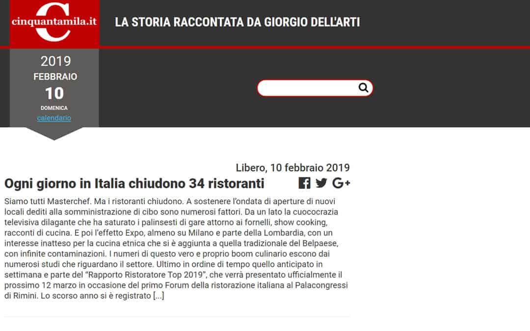 RISTORATORETOP su Cinquantamila.it | Ogni giorno in Italia chiudono 34 ristoranti